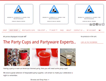 Tablet Screenshot of americanpartycups.com